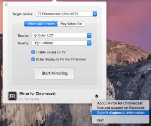 chromecast for mac book pro